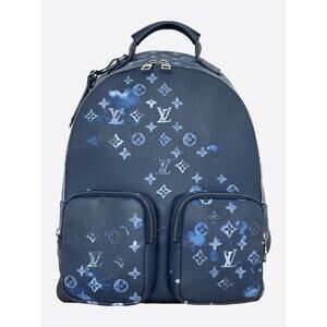 Louis Vuitton Navy Watercolor Monogram Multipocket Backpack